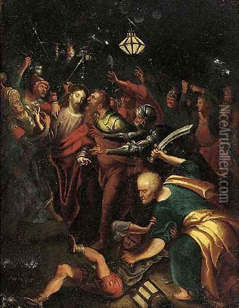 The Betrayal of Christ Oil Painting - Frans I Francken