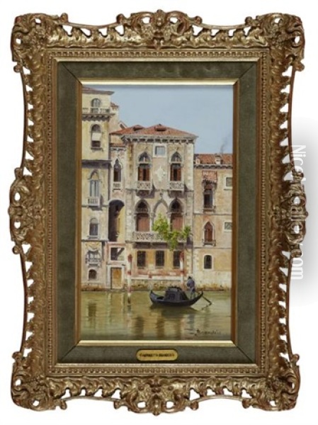 The Bridge Of Sighs, Venice (3 Works) Oil Painting - Antonietta Brandeis