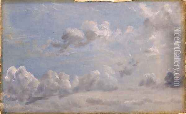Study of Cumulus Clouds, 1822 Oil Painting - John Constable