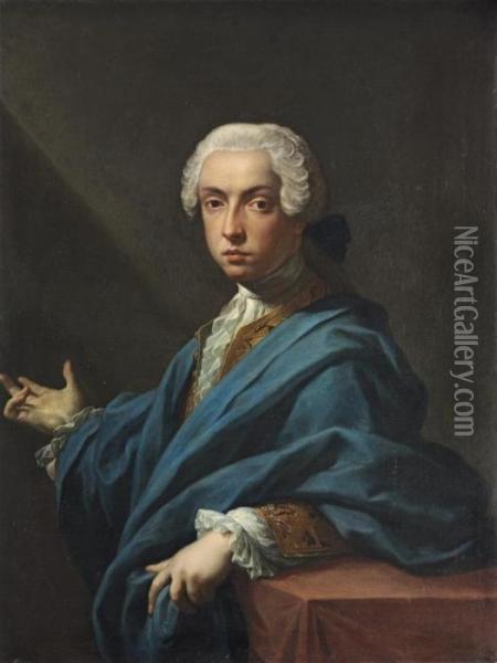 Portrait Of Count Nikolaus Vii Pallfy Ab Erdod Oil Painting - Francesco Trevisani