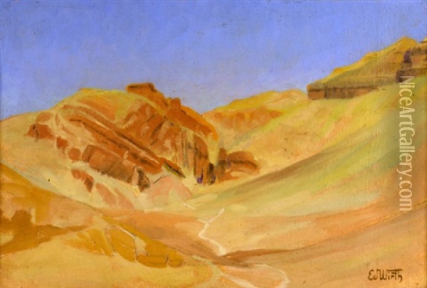 Valley Of The Kings, Egypt Oil Painting - Eduard Wirth