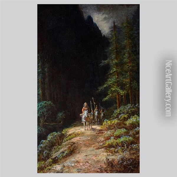 Santa Cruz Mountains Oil Painting - Astley David Middleton Cooper