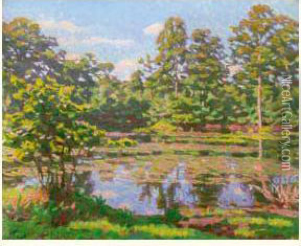 Paysage Impressionniste Oil Painting - Maurice Eliot
