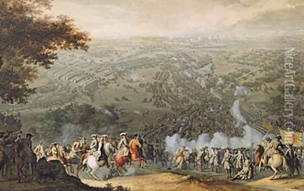 The Battle of Poltava Oil Painting - Pierre-Denis Martin