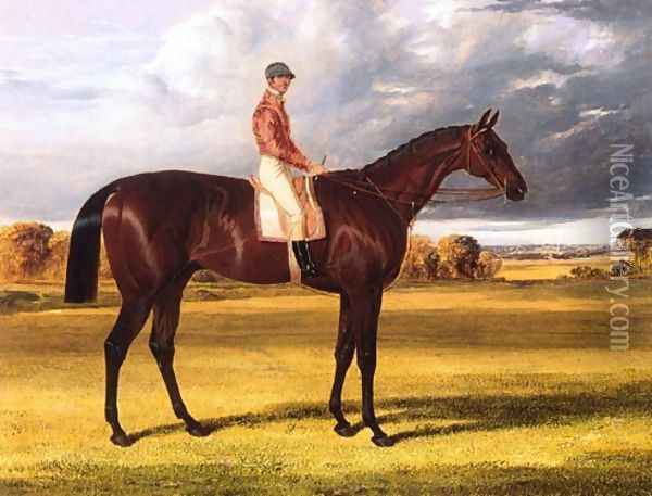 Amato 1838 Derby Winner Oil Painting - John Frederick Herring Snr