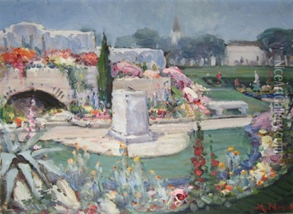 The Garden Of Remembrance, Worcester Oil Painting - Pieter Hugo Naude