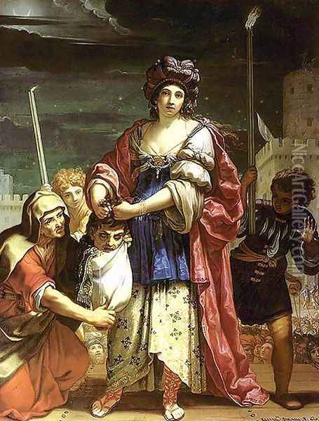 Judith with the Head of Holofernes Oil Painting - Elisabetta Sirani