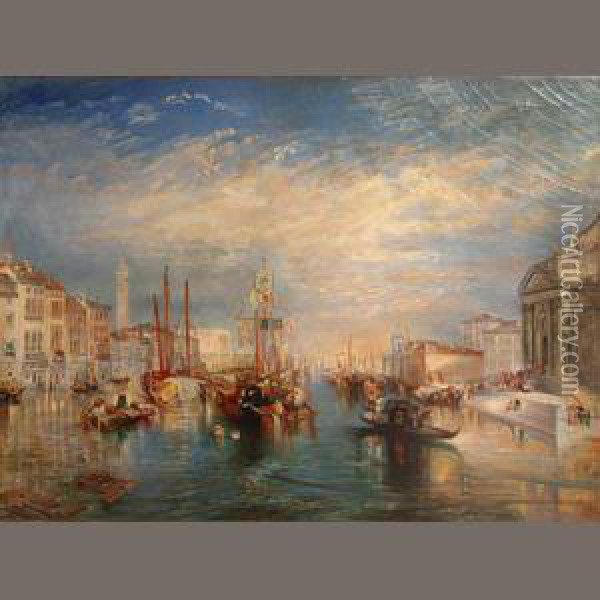 Venice, From The Porch Of Madonna Della Salute Oil Painting - Joseph Mallord William Turner