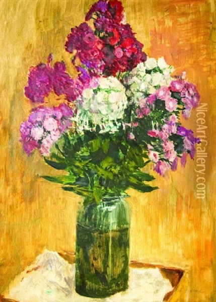 Flower Oil Painting - Antonin Hudecek