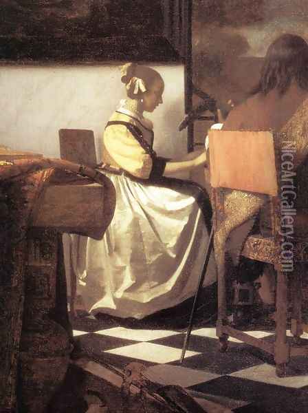 The Concert [detail: 1] Oil Painting - Jan Vermeer Van Delft