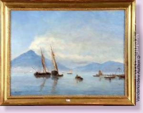 Pecheurs Sur Le Lac Oil Painting - Auguste Rigon