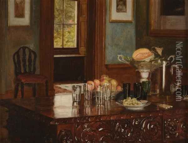Crumbs From A Rich Man's Table Oil Painting - Edith Hayllar