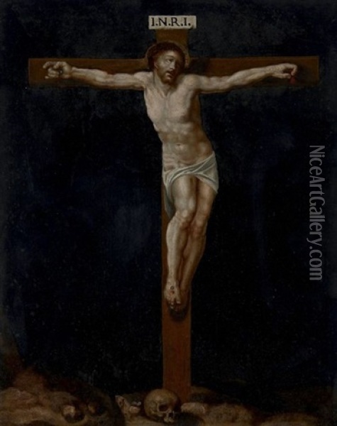 Le Christ En Croix Oil Painting - Marcello Venusti