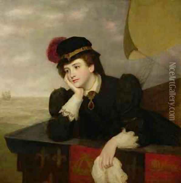 Mary Stuart returning from France Oil Painting - William Powell Frith