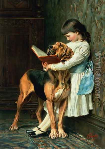 Naughty Boy or Compulsory Education Oil Painting - Briton Riviere