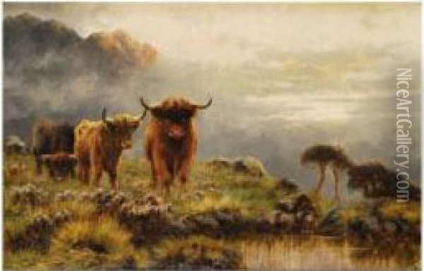 Vacas En El Campo Oil Painting - Sidney Pike