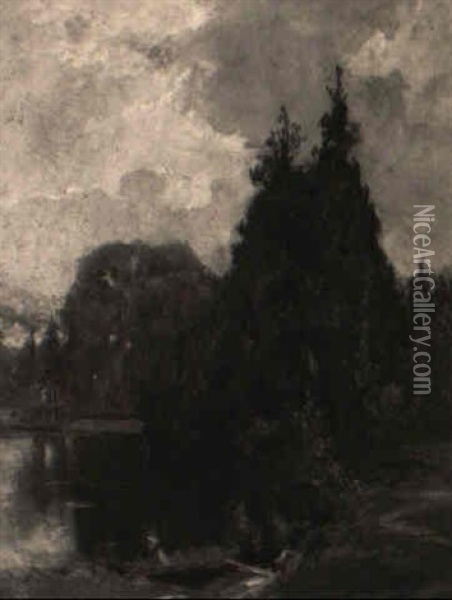The Cedars, Beaupre Oil Painting - Maurice Galbraith Cullen