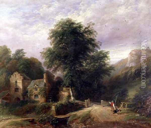 Ogwell Mill, Devon Oil Painting - William Spreat