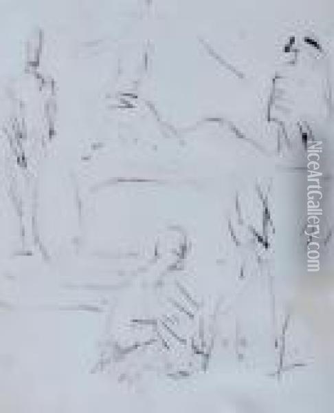 Figure Oil Painting - Ernst Ludwig Kirchner