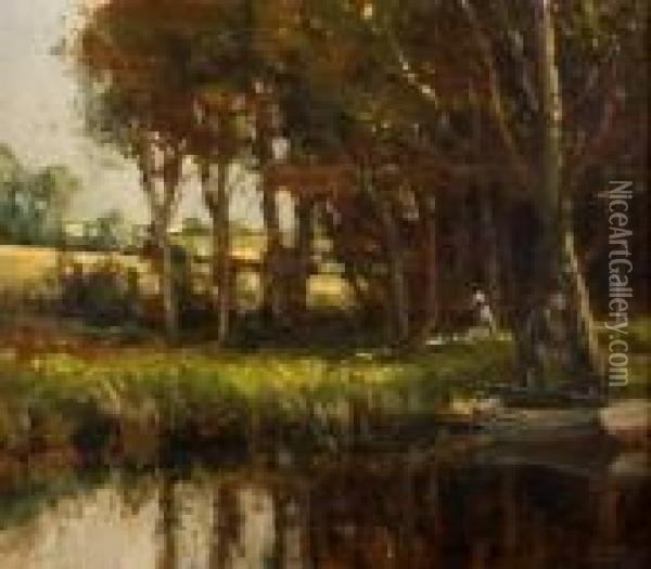 Picnic By The River Oil Painting - James Humbert Craig