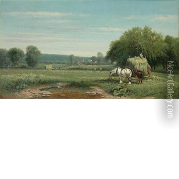 Landscape, Newburgh Oil Painting - Clinton Loveridge