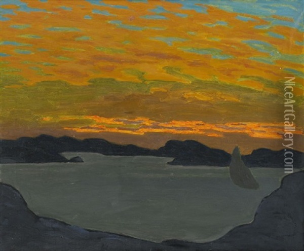 Vastkustfjard Oil Painting - Pelle Swedlund