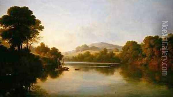 Great Barr Staffordshire Oil Painting - John Glover