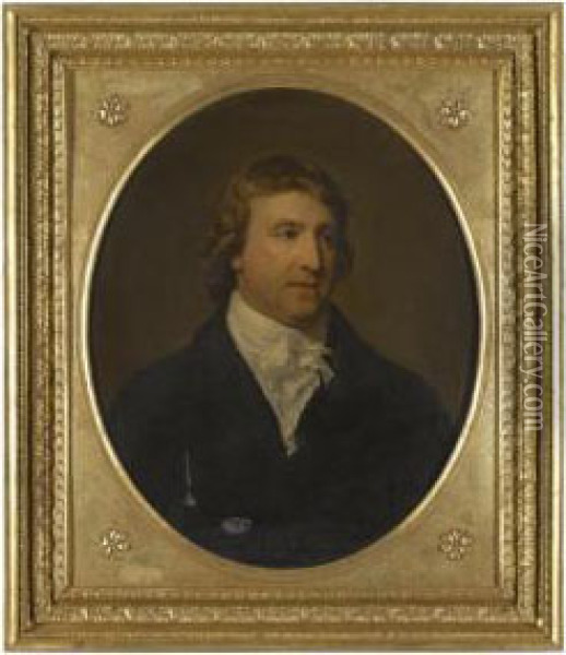Portrait Of William, 1st Baron Downes Oil Painting - Hugh Douglas Hamilton