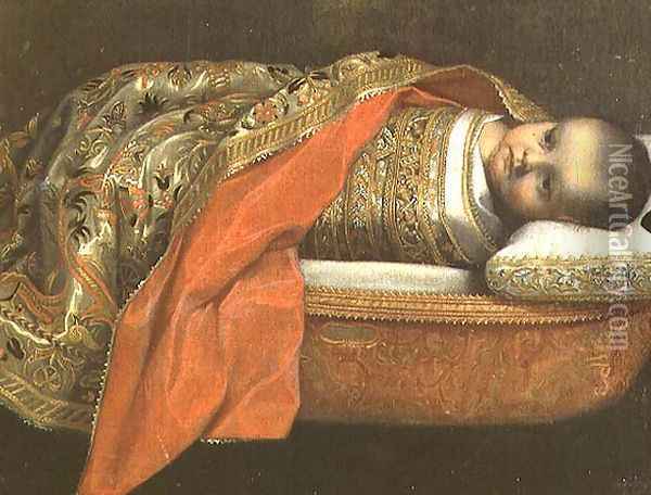 Portrait of the newborn Federigo di Urbino 1605 Oil Painting - Federico Fiori Barocci