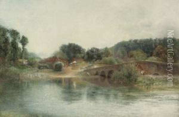 Early Morning: Sonning, Berkshire Oil Painting - Alfred William Hunt