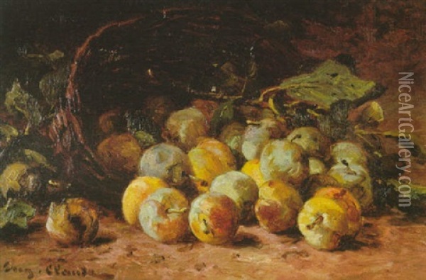 Nature Morte Aux Prunes Oil Painting - Eugene Claude
