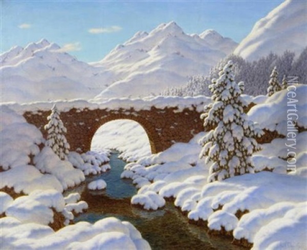 Winterlandschaft Oil Painting - Ivan Fedorovich Choultse