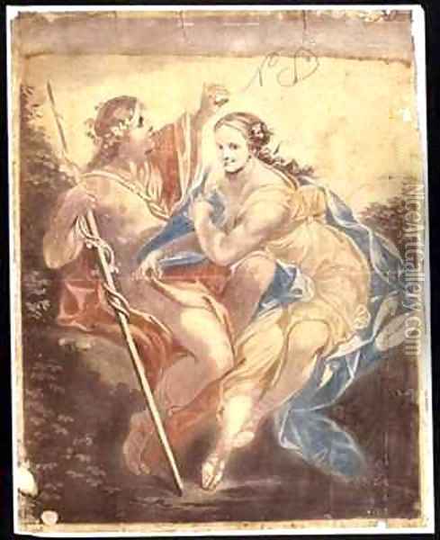 Venus and Adonis Oil Painting - Francis Eginton
