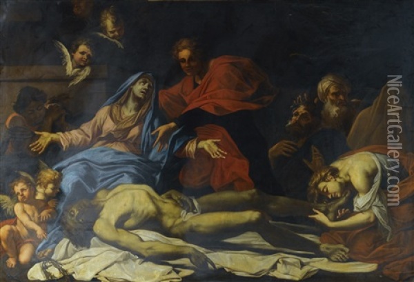 The Lamentation Oil Painting - Francesco Di Maria