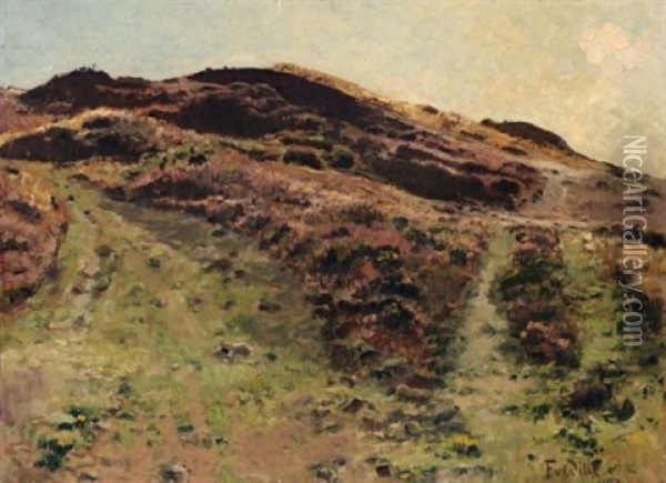 Heidelandschaft Oil Painting - Fritz Von Wille