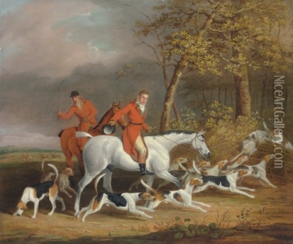 Lord Derby's Foxhounds Oil Painting - James Barenger the Younger