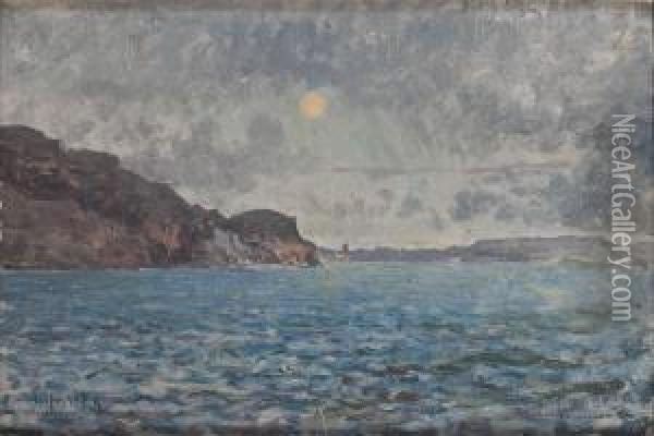Stockholms Inlopp Oil Painting - Alfred Wahlberg