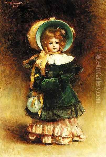 Poupee Oil Painting - Leon Bonnat