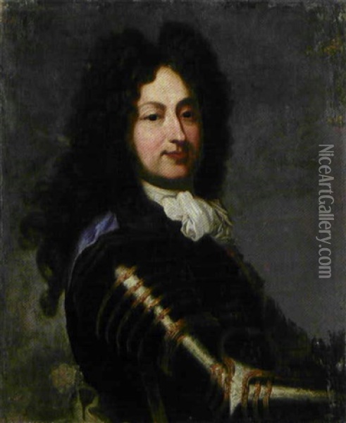 Portrait Du Regent En Buste Oil Painting - Jean-Baptiste Santerre