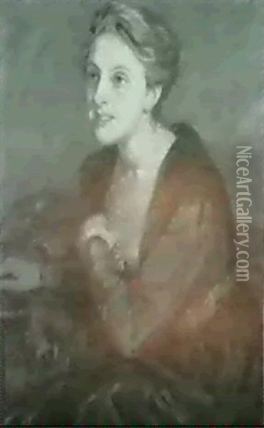 Damenportrat Oil Painting - Sabine Lepsius