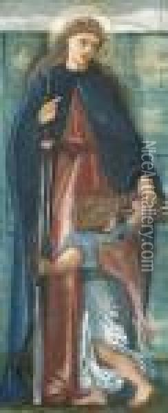 Saint Dorothy Oil Painting - Sir Edward Coley Burne-Jones