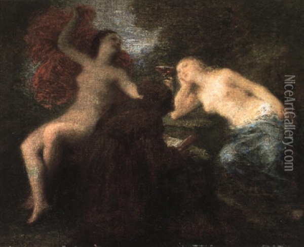 La Tentation De Saint-antoine Oil Painting - Henri Fantin-Latour
