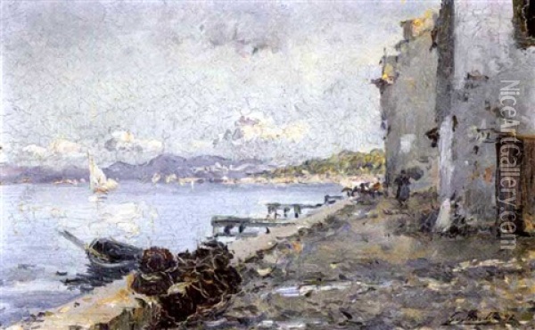 Port Du Midi Oil Painting - Julien Gustave Gagliardini