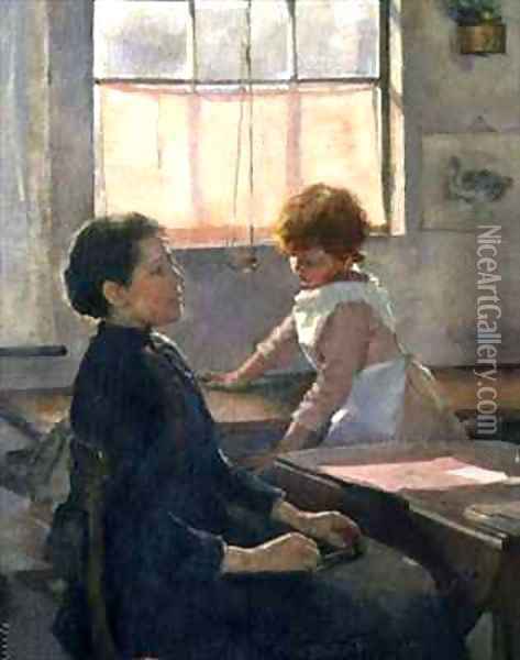 School is Out 3 Oil Painting - Elizabeth Stanhope Forbes