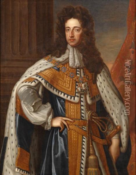 Prinz Willem Iii. Von Oranien. Oil Painting - Sir Godfrey Kneller