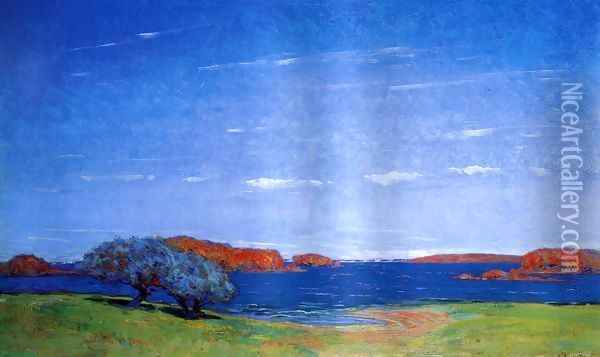 A Bright Sky with a Breeze 1910 Oil Painting - Arthur Wesley Dow