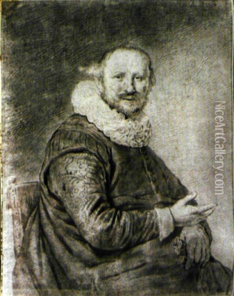 Portrat Eines Herrn Oil Painting - Hendrik Pothoven