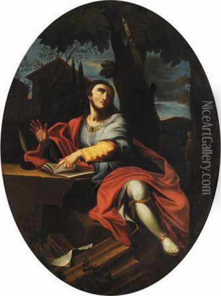 Sant agostino In Meditazione Oil Painting - Francesco Solimena