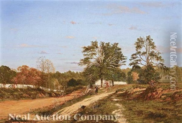 Spring Hill, Alabama, In Autumn Oil Painting - Richard Clague