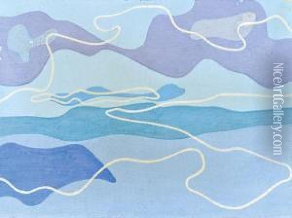 Meereslandschaft Oil Painting - Wladyslaw Strzeminski